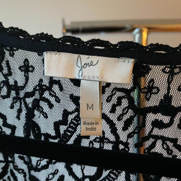 Joie Black Lace Blouse - Picture 2 of 5